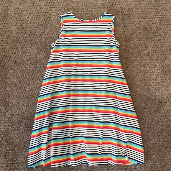 Hanna Andersson Girls Rainbow Stripe Dress - Picture 2 of 4